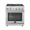 Forno Moraduccio 30In. Freestanding Gas Range, 4 Burners FFSGS6228-30S - alternate 1